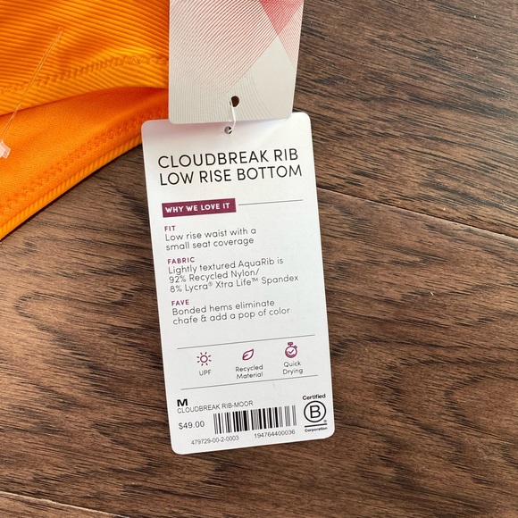 🆕 Medium Athleta Cloudbreaker Rib Low Rise Bottom - Picture 3 of 6